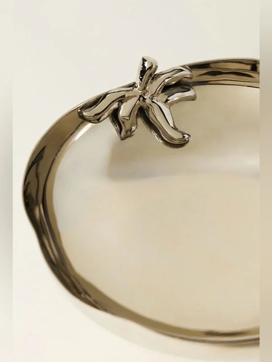 Anthropologie Damson Madder Steel Tomato Nut Bowl NEW - Picture 3 of 5